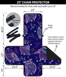 Cute owls pattern boho style ornament Chair Cover Protector