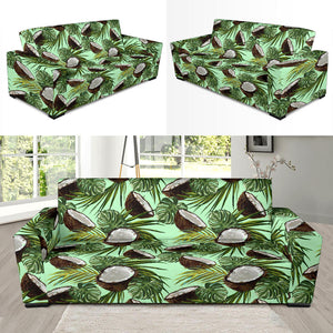 Coconut Pattern Print Design 02 Sofa Slipcover