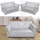 Arabic Star Pattern Loveseat Couch Slipcover