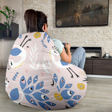 Cute Peacock Pattern Bean Bag Cover