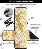Gold grape pattern Recliner Cover Protector