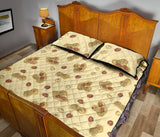 peanuts design pattern Quilt Bed Set