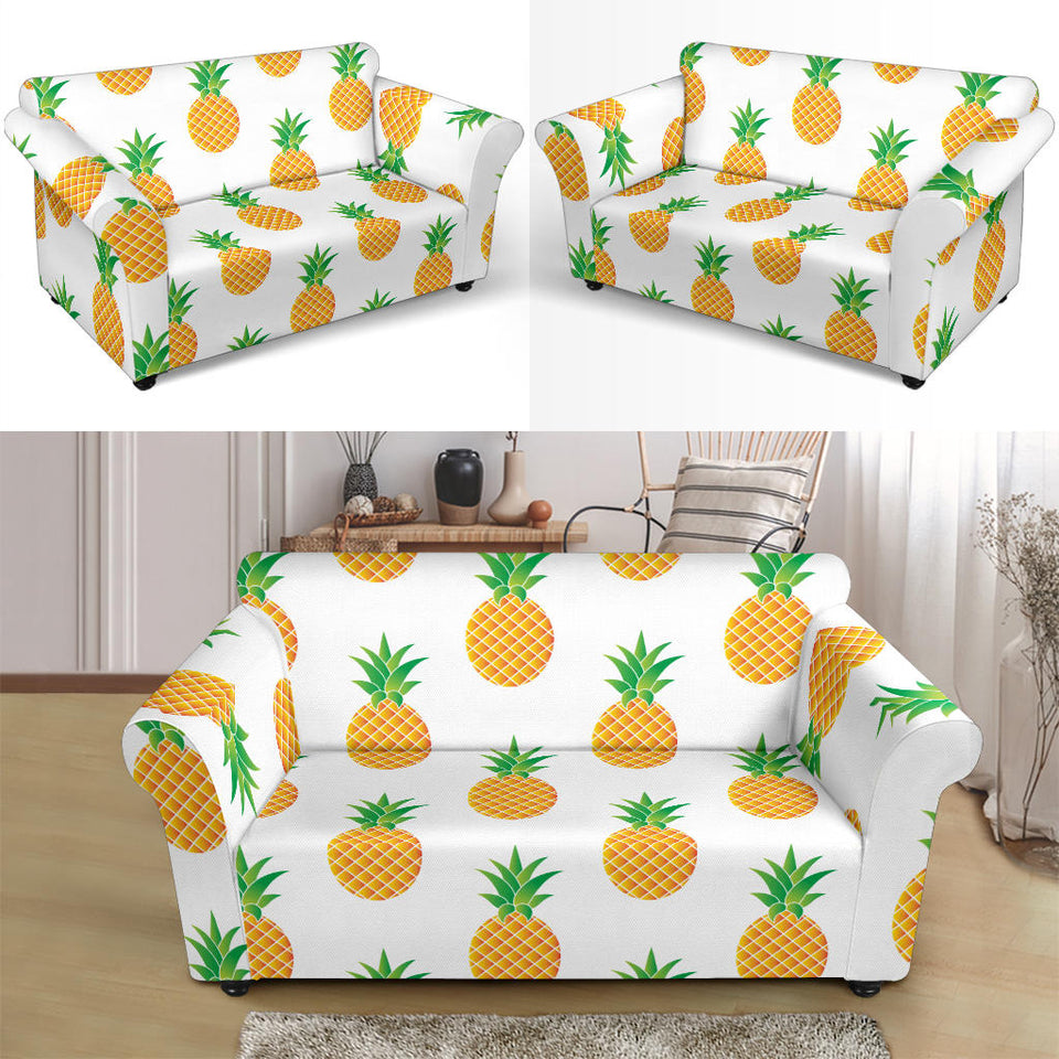 Pineapples Pattern Loveseat Couch Slipcover