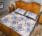 Cute peacock pattern Quilt Bed Set