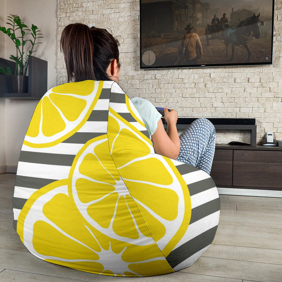 Slice Of Lemon Design Pattern Bean Bag Cover