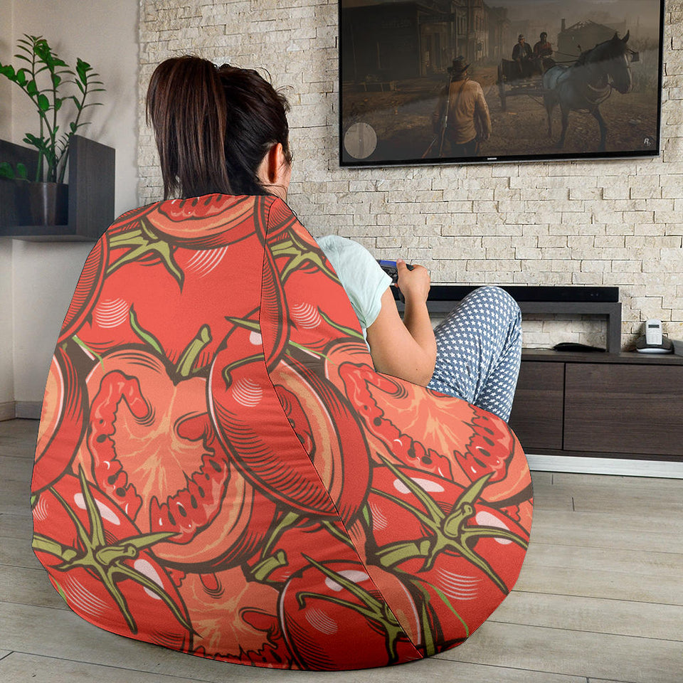 Red Tomato Pattern Bean Bag Cover