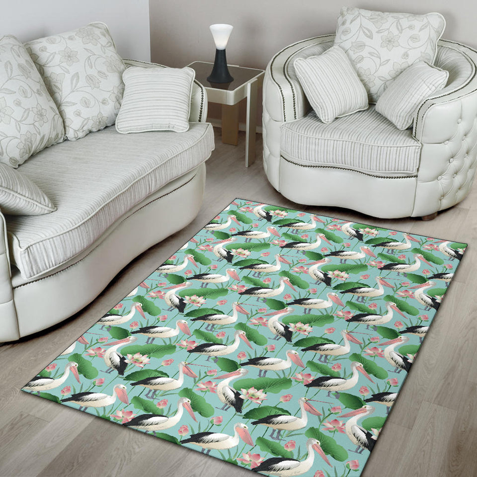 Pelican Pattern Print Design 01 Area Rug