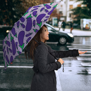 Eggplant Pattern Print Design 03 Umbrella