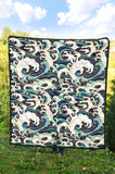 Japanese Wave Pattern Premium Quilt