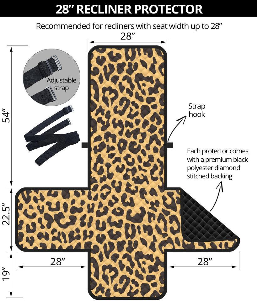 Leopard skin print Recliner Cover Protector
