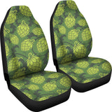Hop Pattern Hop Cone Background Universal Fit Car Seat Covers