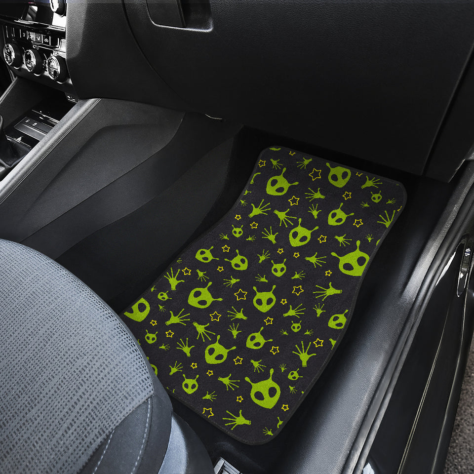 Alien Pattern Print Design 02 Front Car Mats