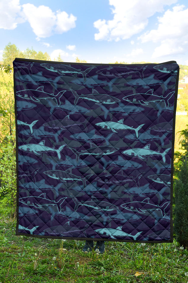 Shark Pattern Premium Quilt
