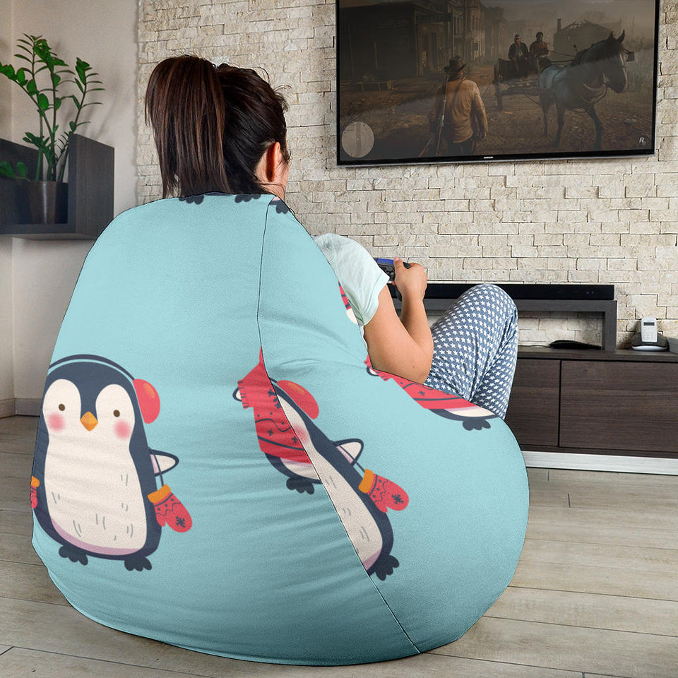 Cute Penguin Christmas  Design Pattern Bean Bag Cover