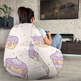 Cakes Pies Tarts Muffins And Eclairs Purple Blueberry Topping Pattern Bean Bag Cover