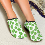 Hop Pattern Background Aqua Shoes