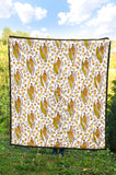 Corn Pattern Print Design 02 Premium Quilt