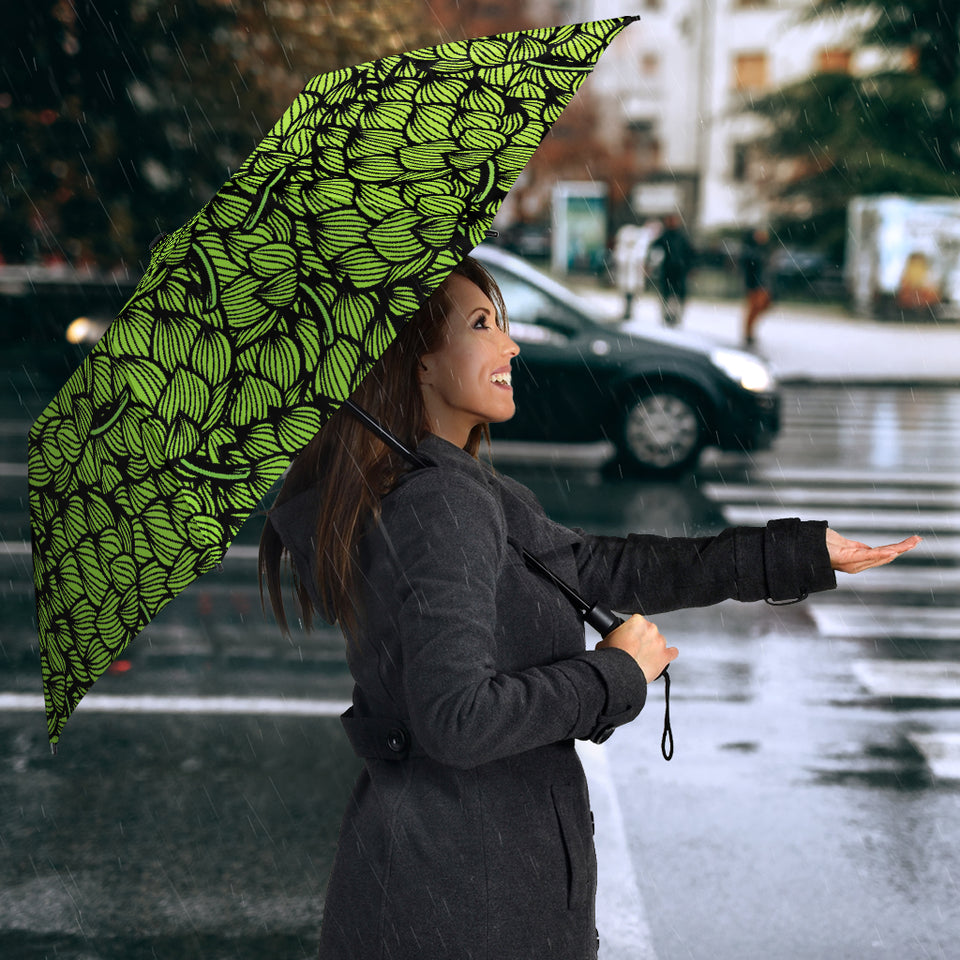 Green Hop Pattern Umbrella