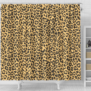 Leopard Skin Print Shower Curtain Fulfilled In US