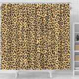 Leopard Skin Print Shower Curtain Fulfilled In US