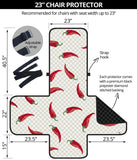 Chili peppers pattern Chair Cover Protector