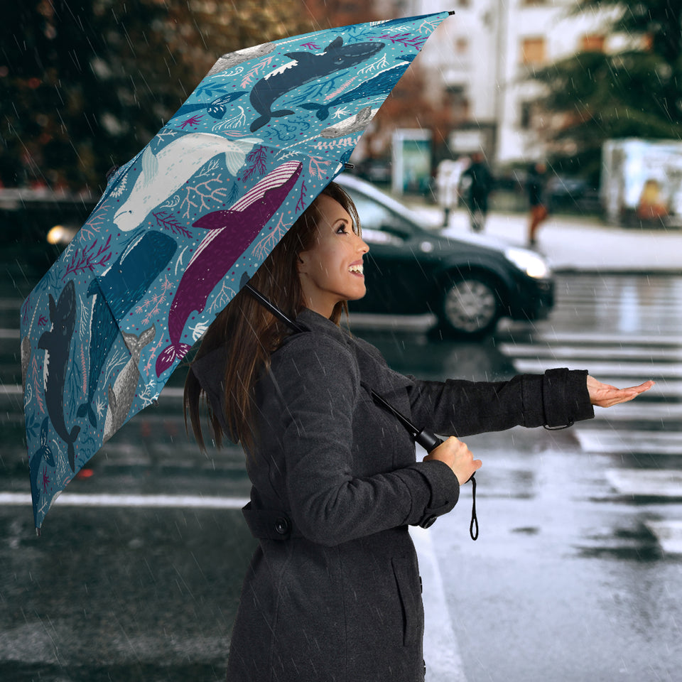 Whale Design Pattern Umbrella