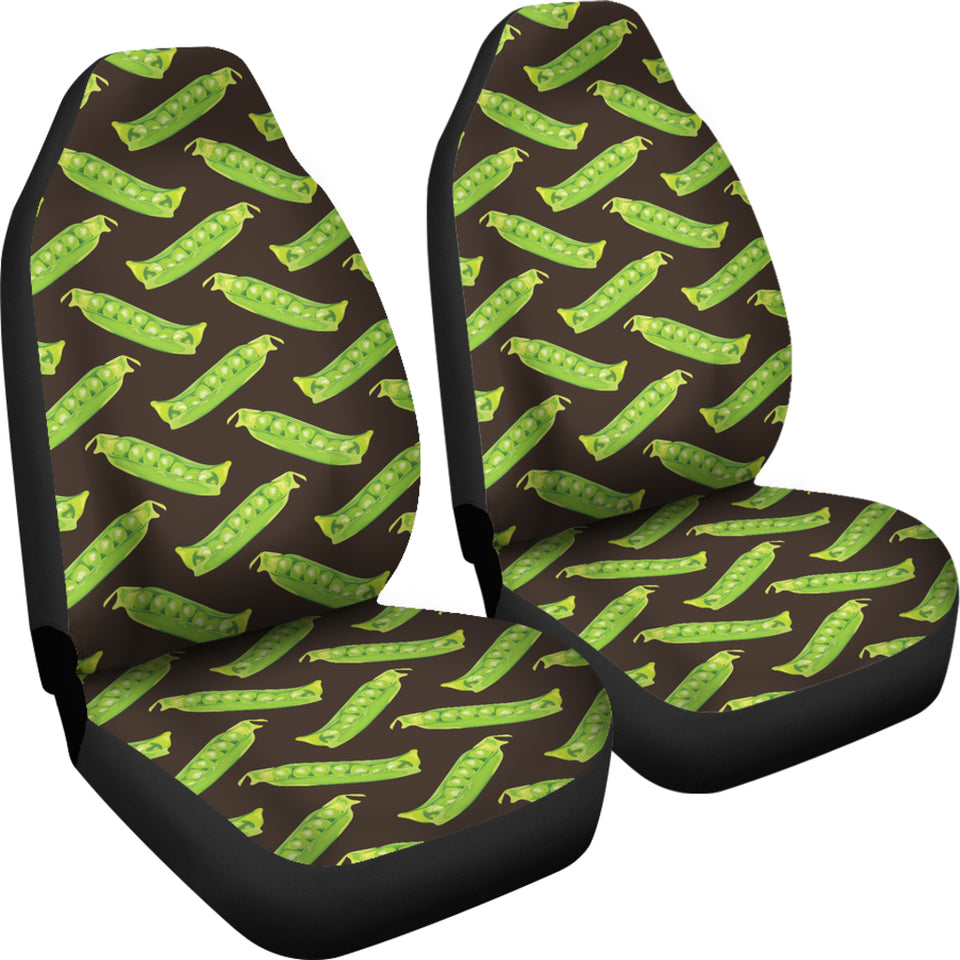 Green Peas Pattern Print Design 05 Universal Fit Car Seat Covers