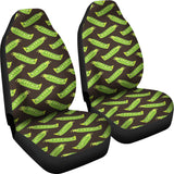 Green Peas Pattern Print Design 05 Universal Fit Car Seat Covers