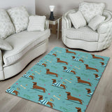 Dachshund Decorative Background Area Rug