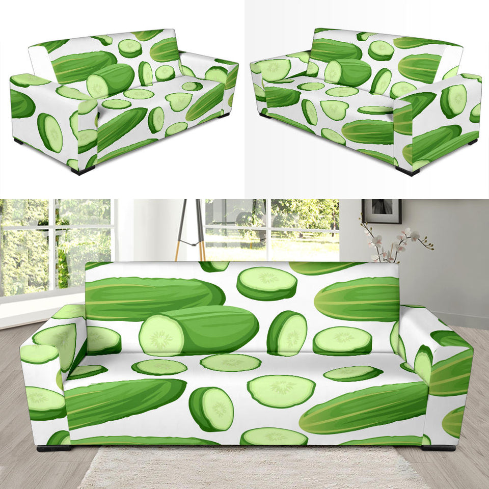 Cucumber Whole Slices Pattern Sofa Slipcover