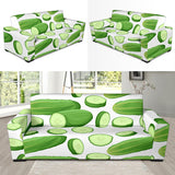 Cucumber Whole Slices Pattern Sofa Slipcover