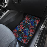 Octopus Sea Wave Tropical Fishe Pattern Front And Back Car Mats