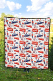 British Pattern Print Design 03 Premium Quilt