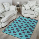 Stingray Pattern Print Design 02 Area Rug