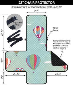 Hot Air Balloon design Pattern Chair Cover Protector