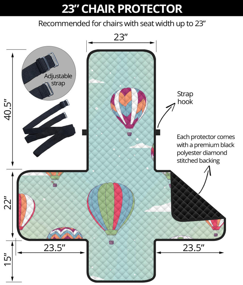 Hot Air Balloon design Pattern Chair Cover Protector