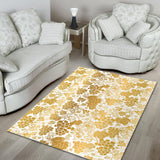 Gold Grape Pattern Area Rug