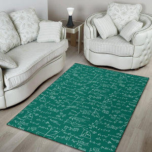 Math Pattern Print Design 01 Area Rug
