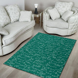 Math Pattern Print Design 01 Area Rug