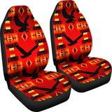 Seven Tribes Eagle Red Car Seat Covers