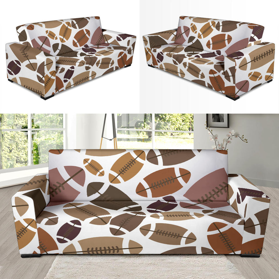 American Football Ball Pattern Sofa Slipcover