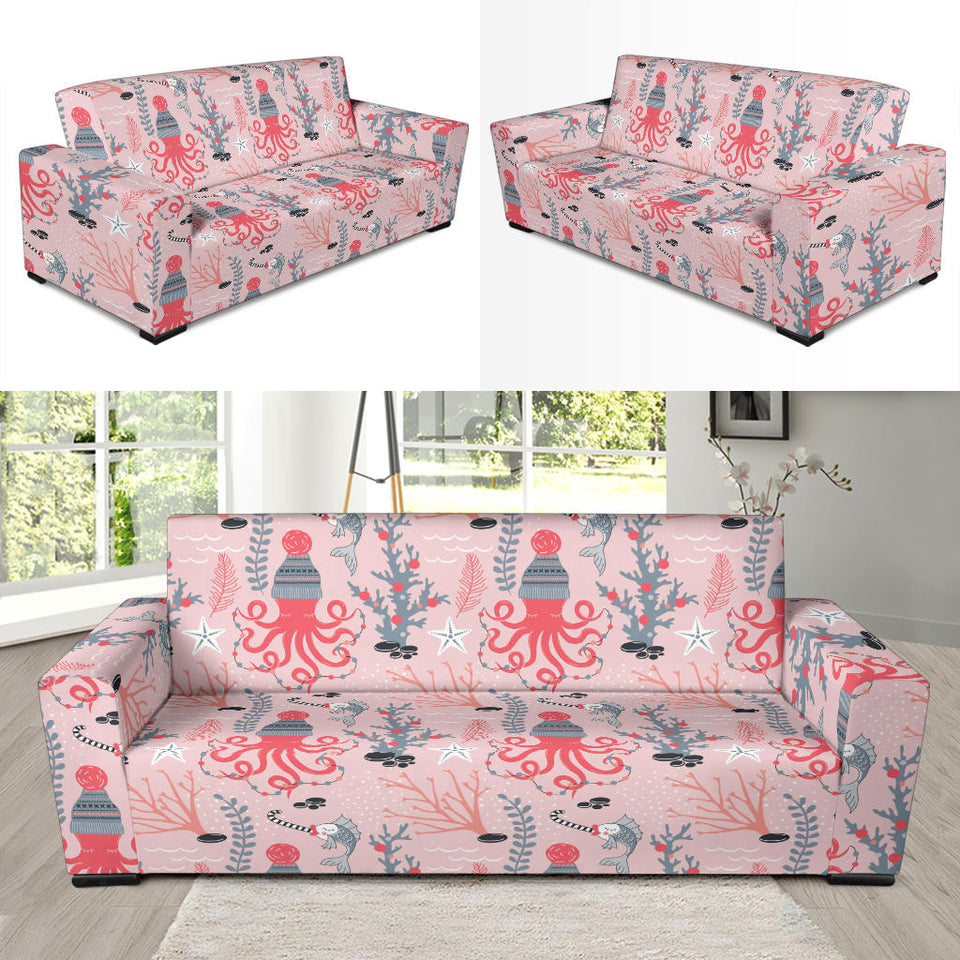 Octopus Winter Hat Garland Fish Candy Seaweed Coral Starfish Sofa Slipcover