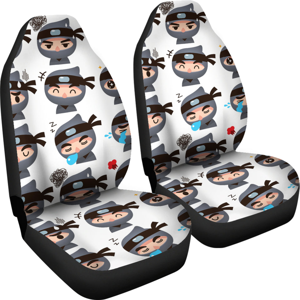 Cute Ninja Design Pattern Universal Fit Car Seat Covers