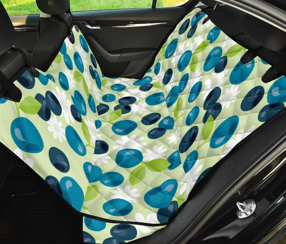 Blueberry Flower Pattern Dog Car Seat Covers