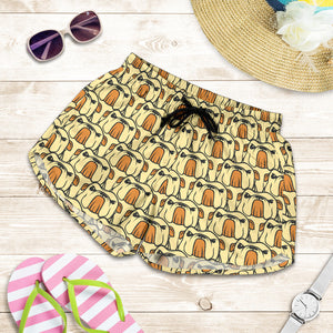 English Bulldog Pattern Print Design 02 Women Shorts