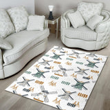 Windmill Pattern Area Rug