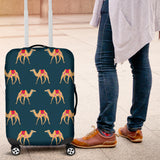 Camel Pattern Blue Blackground Luggage Covers