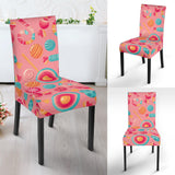 Colorful Candy Pattern Dining Chair Slipcover