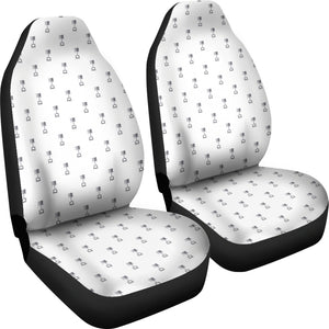 Engine Piston Background Pattern Print Design 01 Universal Fit Car Seat Covers