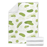 Cucumber Sketch Pattern Premium Blanket
